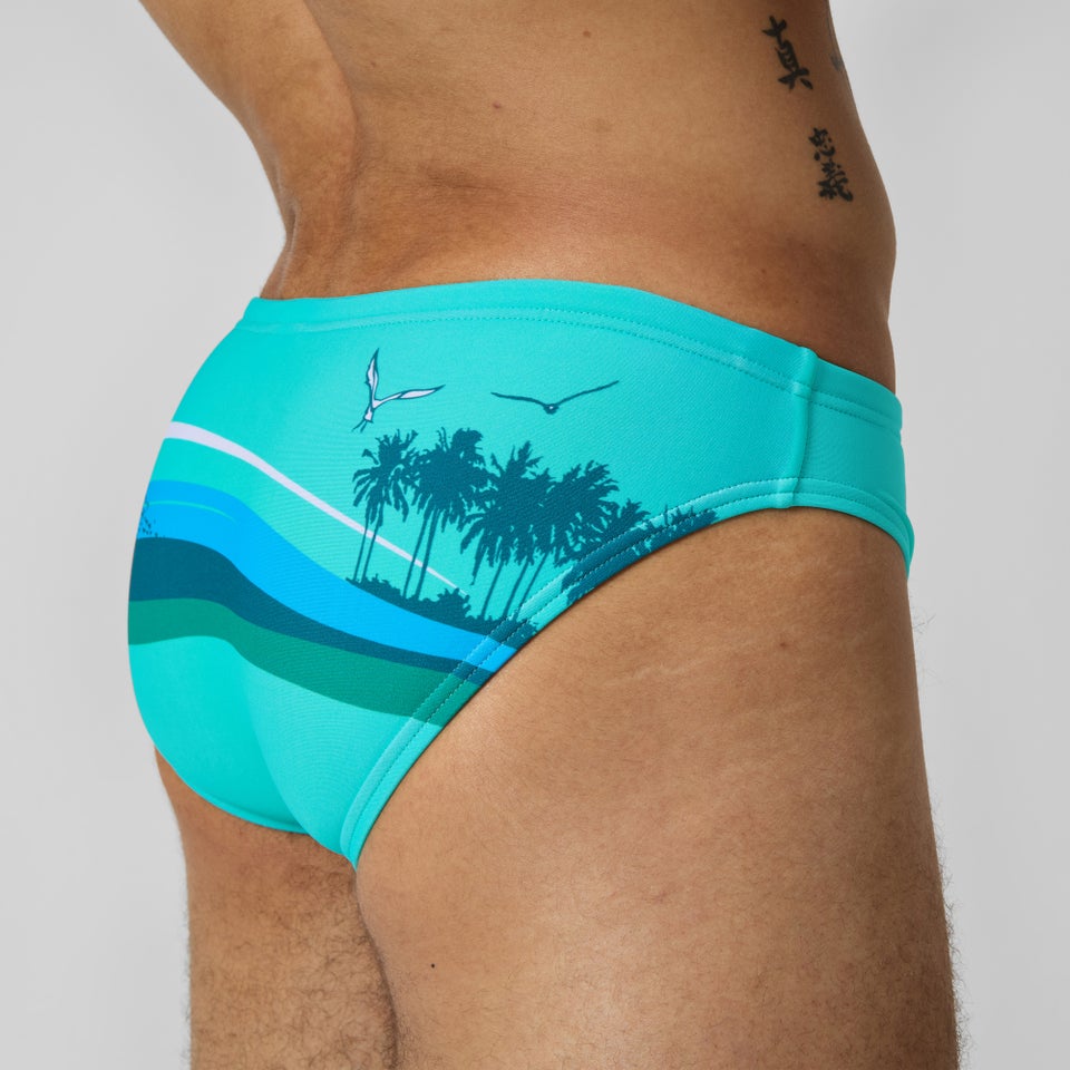 Slip Beachstar 5 cm, hommes, turquoise