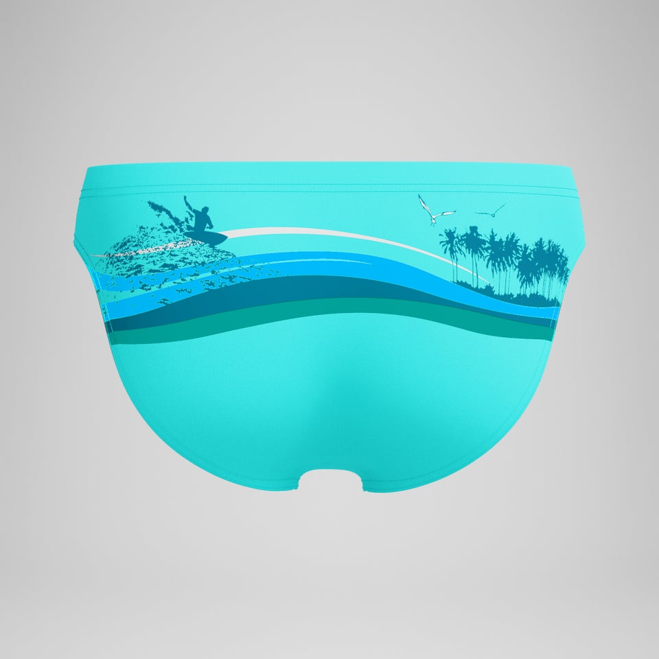 Slip Beachstar 5 cm, hommes, turquoise