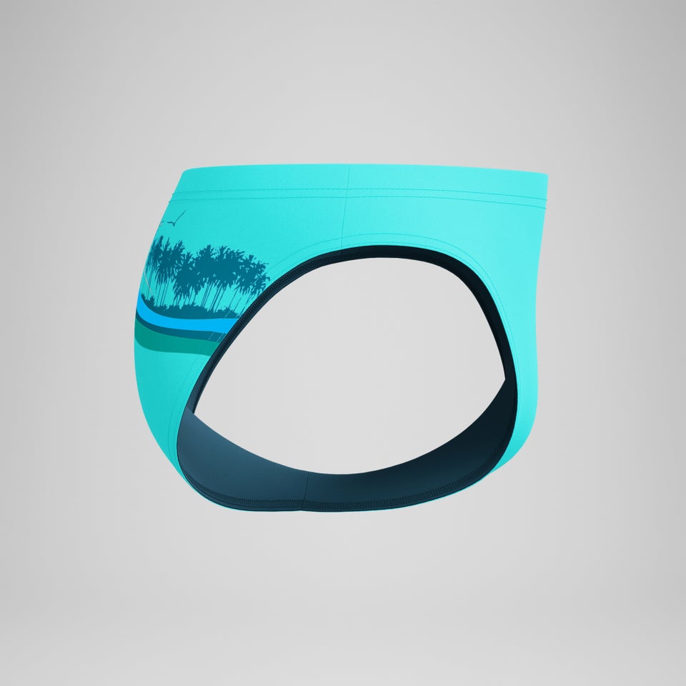 Slip Beachstar 5 cm, hommes, turquoise