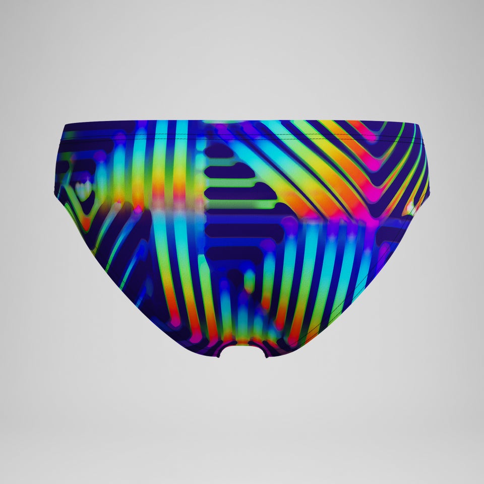 Club Training Bedruckte Badehose 8 cm Marineblau/Grün für Herren