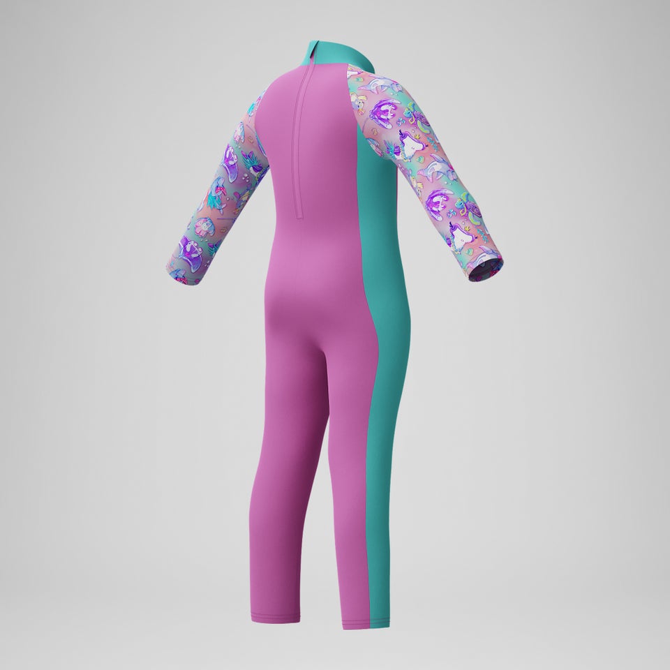 Combinaison de protection solaire Bébé Learn to Swim All-in-One rose