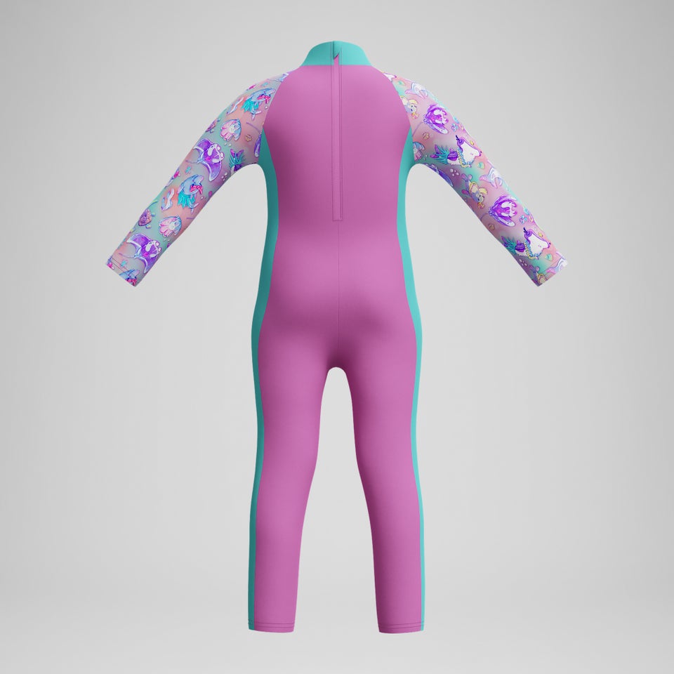 Combinaison de protection solaire Bébé Learn to Swim All-in-One rose