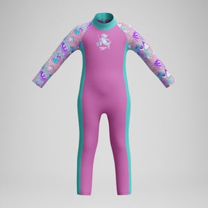 Combinaison de protection solaire Bébé Learn to Swim All-in-One rose