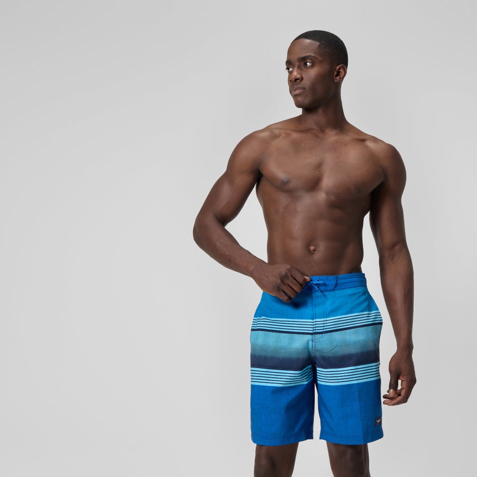 Bondi Bedruckte Badeshorts 50 cm Blau für Herren
