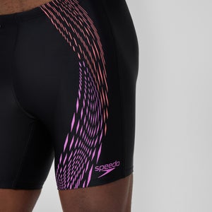 Men's Duo Logo Print Mid Jammer Black/Coral