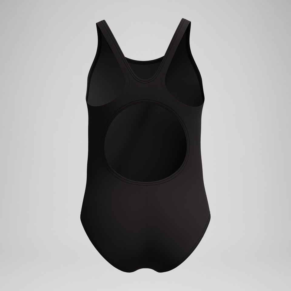 Girls' Placement Muscleback Swimsuit Black/Blue