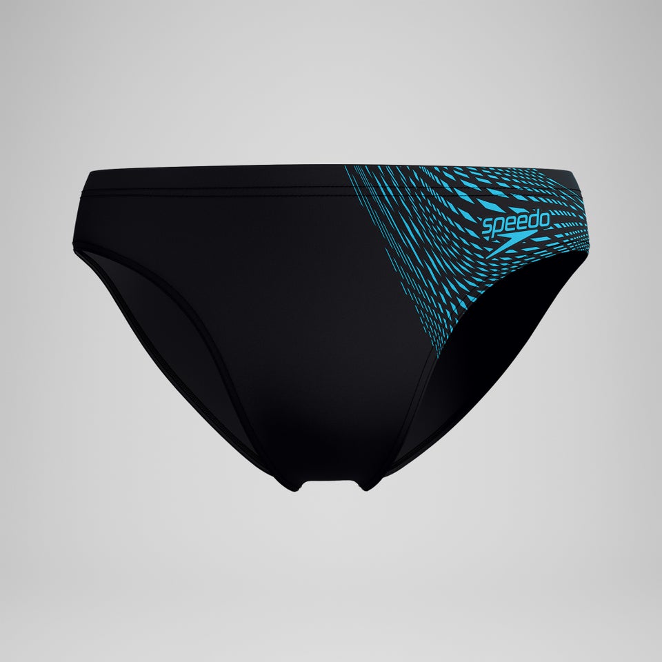 Men's Medley Logo 3" Brief Black/Blue