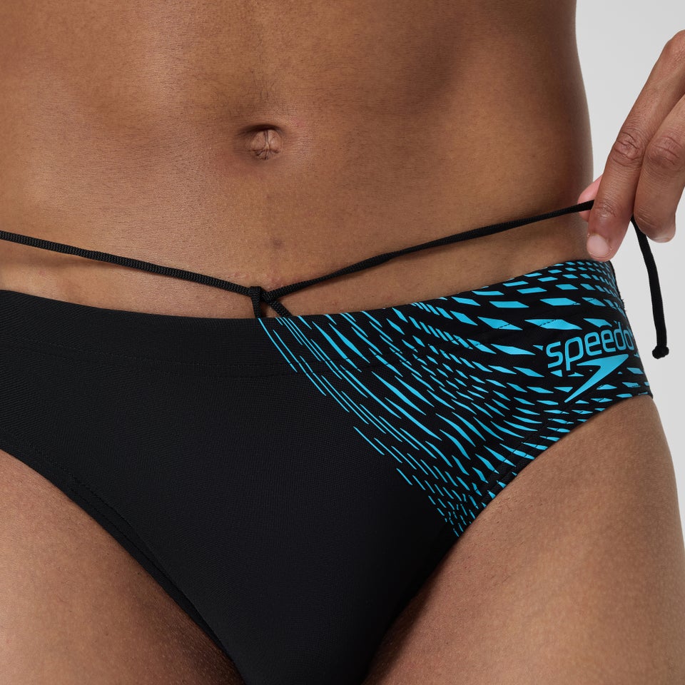 Men's Medley Logo 3" Brief Black/Blue