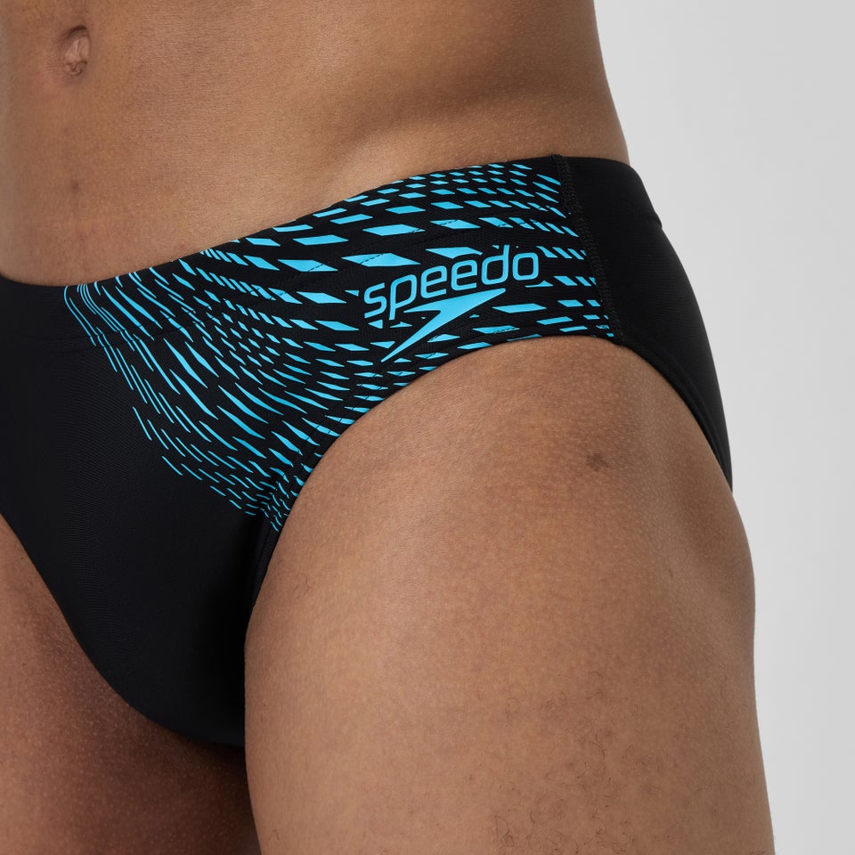 Men's Medley Logo 3" Brief Black/Blue
