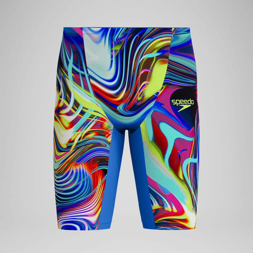 Fastskin LZR Pure Valor 2.0 Schwimmhose mit hohem Bund Blau/Pink für Herren