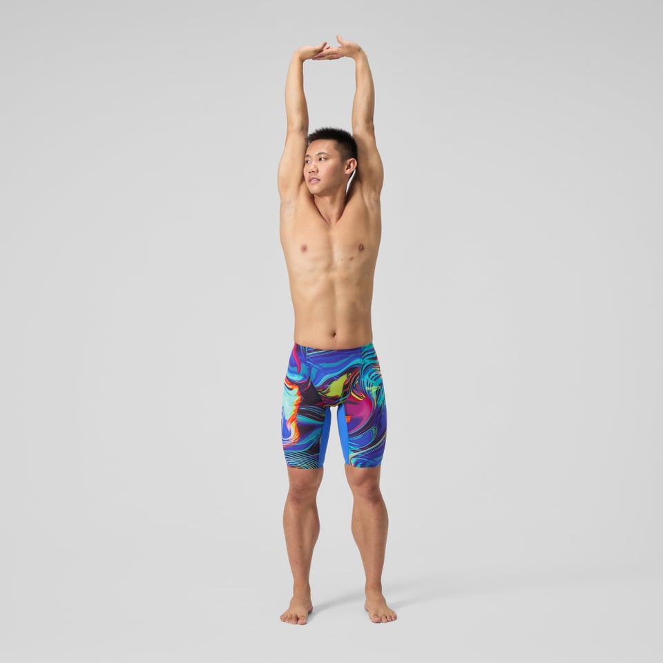 Fastskin LZR Pure Valor 2.0 Schwimmhose mit hohem Bund Blau/Pink für Herren