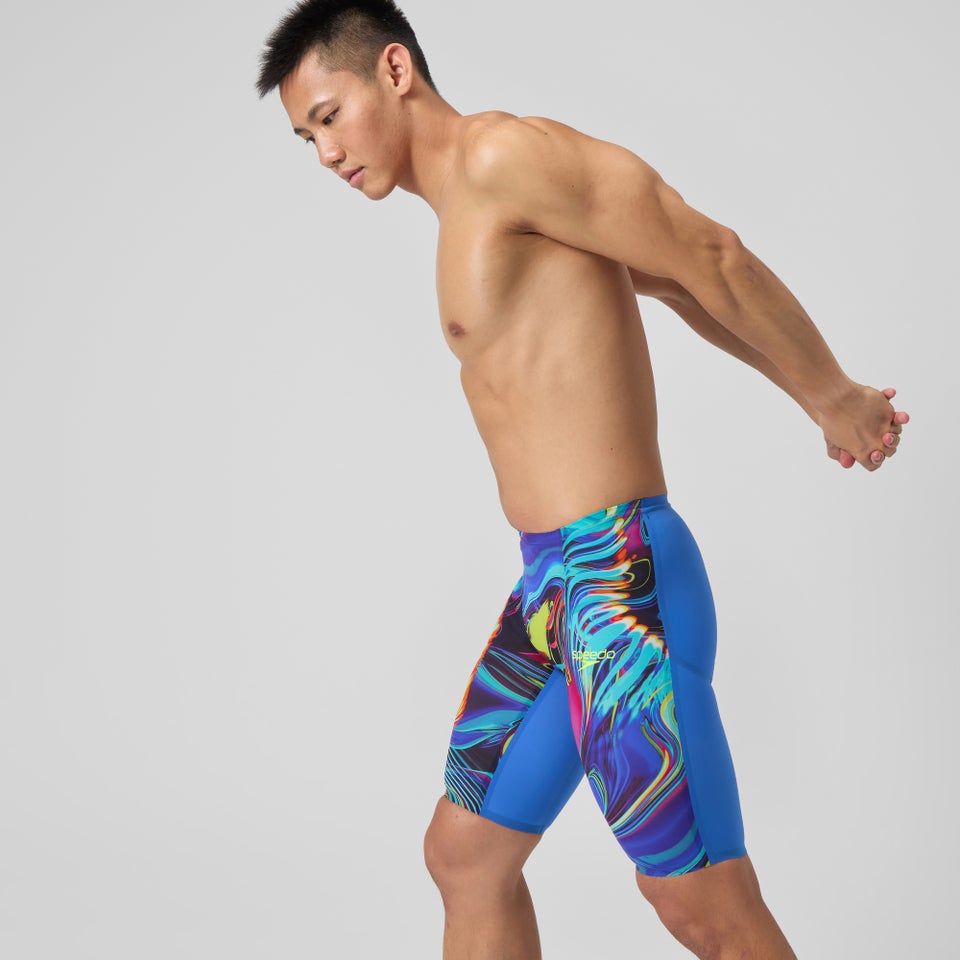 Fastskin LZR Pure Valor 2.0 Schwimmhose mit hohem Bund Blau/Pink für Herren