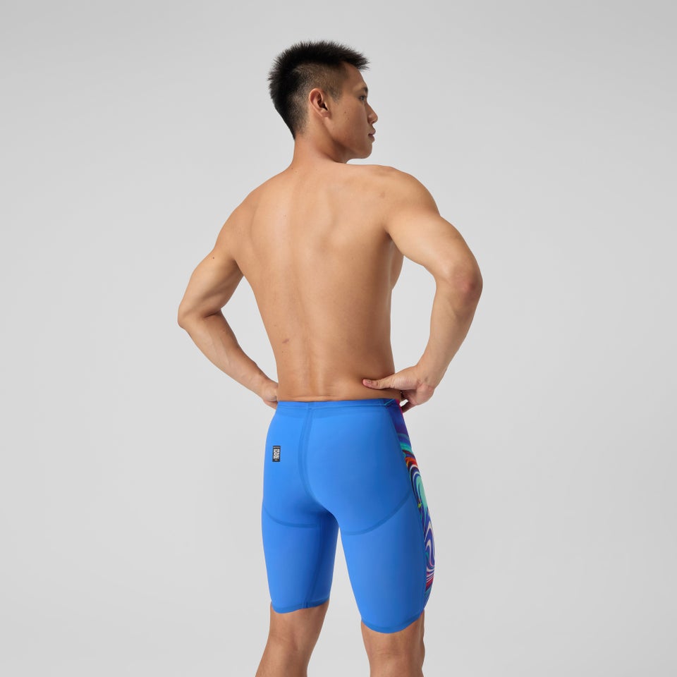 Fastskin LZR Pure Valor 2.0 Schwimmhose mit hohem Bund Blau/Pink für Herren