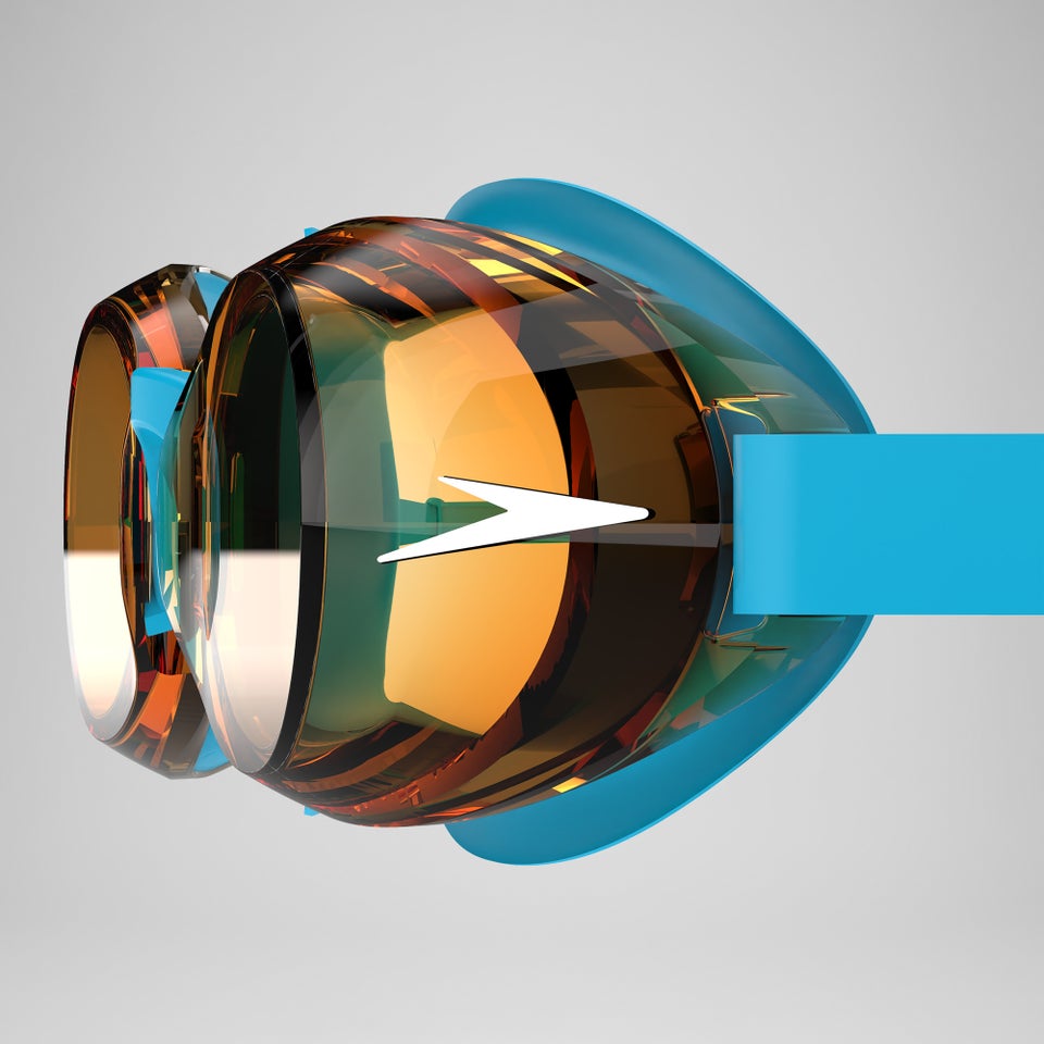 Lunettes de bain Bébé Jet 2.0 bleu/orange