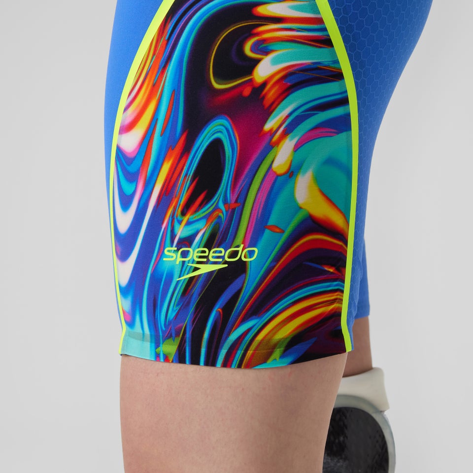 Fastskin LZR Pure Intent 2.0 Schwimmanzug mit offenem Rücken Blau/Gelb/Rot für Damen