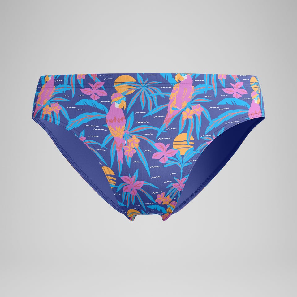 Men's Club Training 3" Printed Brief Navy/Pink
