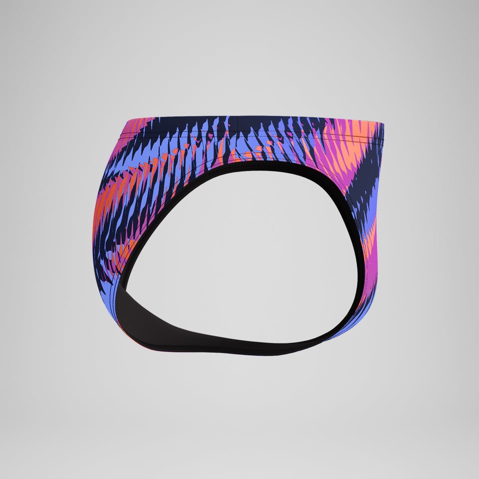 Men's Club Training 2" Printed Brief Blue/Pink