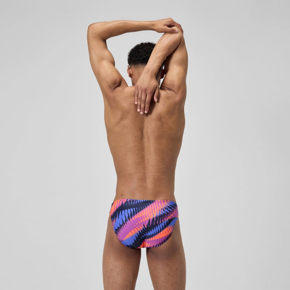 Men's Club Training 2" Printed Brief Blue/Pink