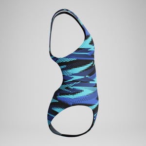 HyberBoom Medalist Bedruckter Badeanzug Blau für Mädchen