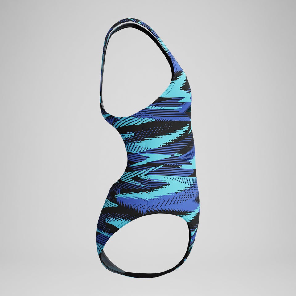 HyberBoom Medalist Bedruckter Badeanzug Blau für Mädchen