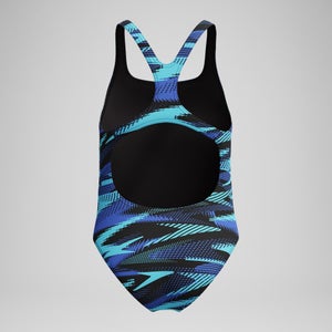 HyberBoom Medalist Bedruckter Badeanzug Blau für Mädchen