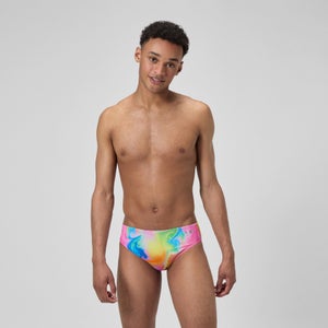 Printed One Brief Pink/Yellow - 36