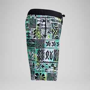 Short de bain Bondi imprimé 50 cm, hommes, noir/blanc