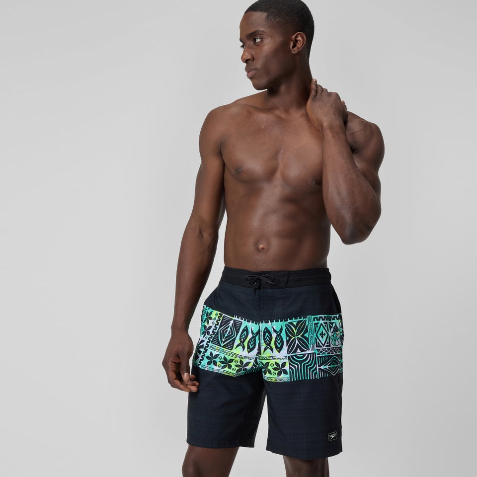 Men's Printed 20'' Bondi Swim Shorts Black