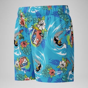 Short de bain Garçon 28 cm Learn to Swim bleu