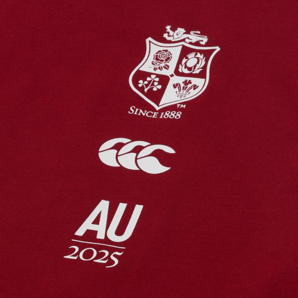 BRITISH & IRISH LIONS TOUR 25 T-SHIRT RED