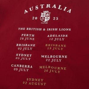 BRITISH & IRISH LIONS TOUR 25 T-SHIRT RED