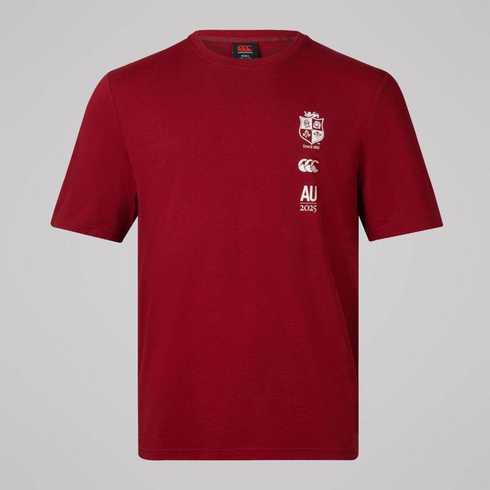 BRITISH & IRISH LIONS TOUR 25 T-SHIRT RED