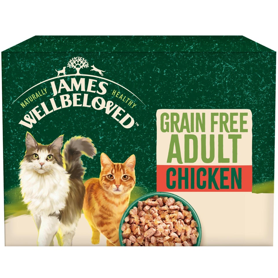 Adult Chicken in Jelly Grain Free Wet Cat Food Pouches 48 pouches