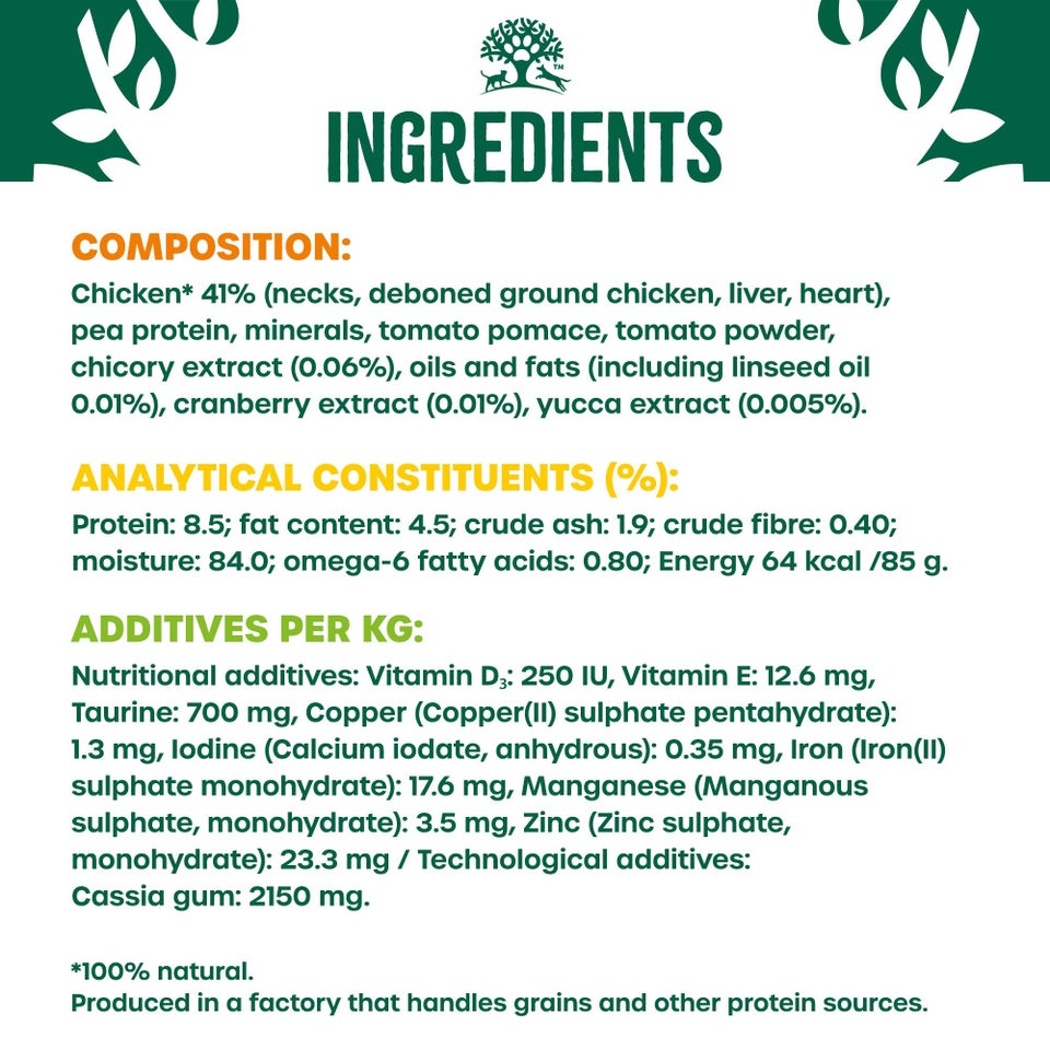 Adult Chicken in Jelly Grain Free Wet Cat Food Pouches 48 pouches