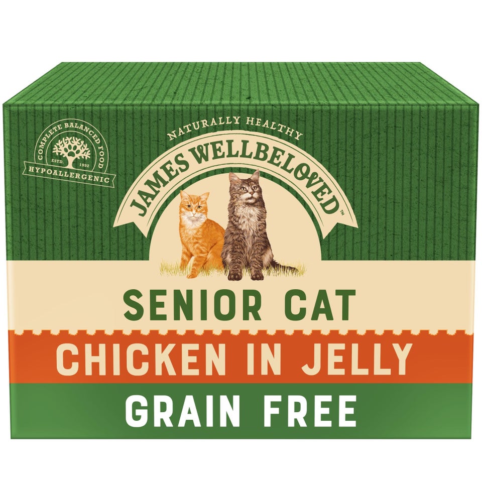 Senior Chicken in Jelly Grain Free Wet Cat Food Pouches