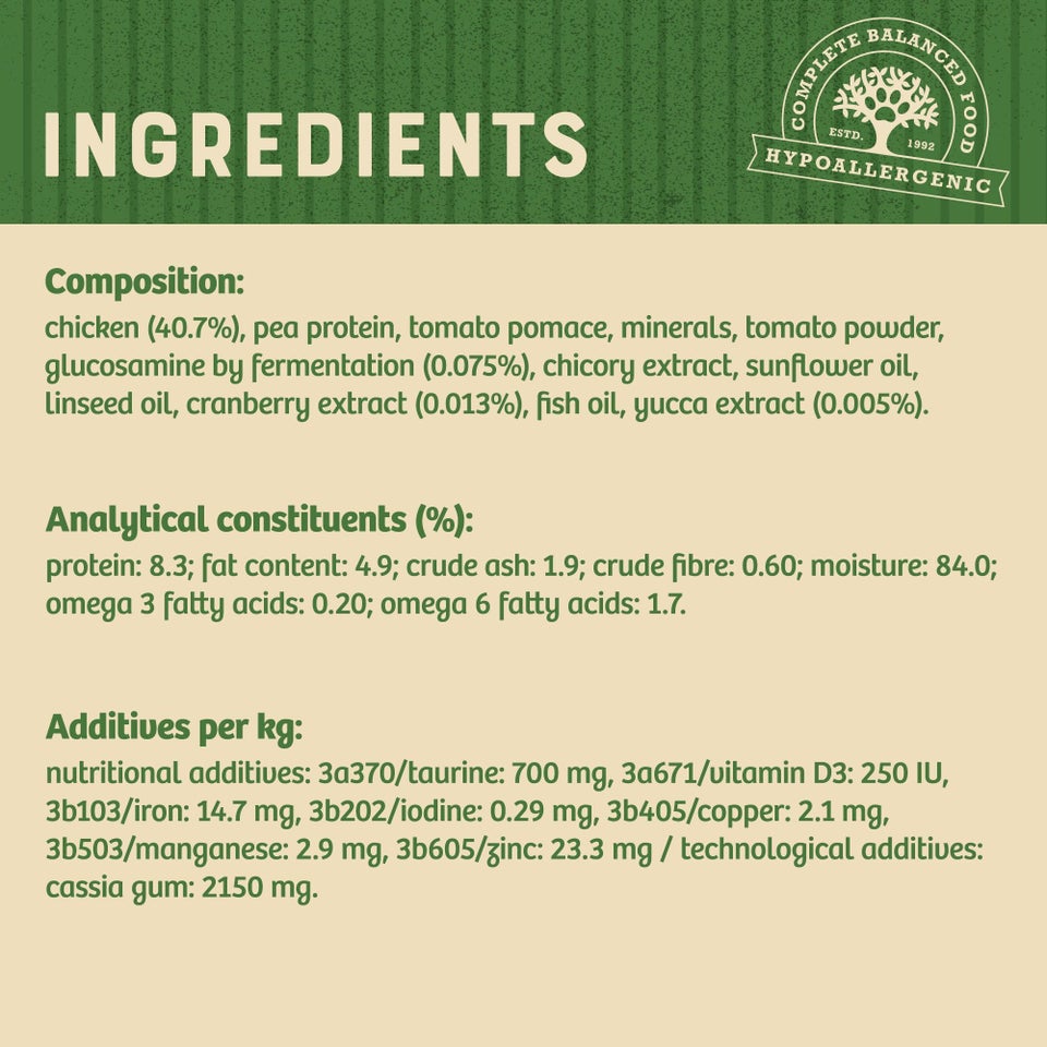 Senior Chicken in Jelly Grain Free Wet Cat Food Pouches 12 pouches