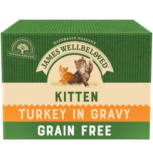 Kitten Turkey in Gravy Grain Free Wet Cat Food Pouch