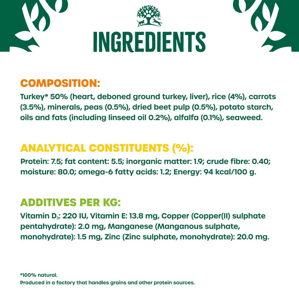 Adult Turkey & Rice in Loaf Can Wet Dog Food