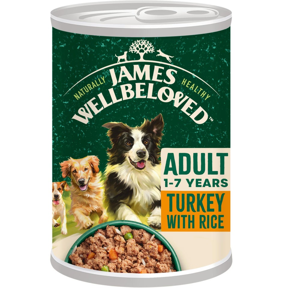 Adult Turkey & Rice in Loaf Can Wet Dog Food 12 cans