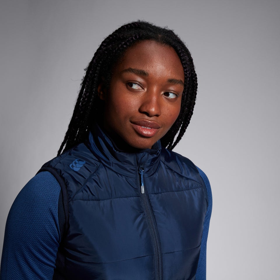 Womens Elite Microlight Gilet Navy