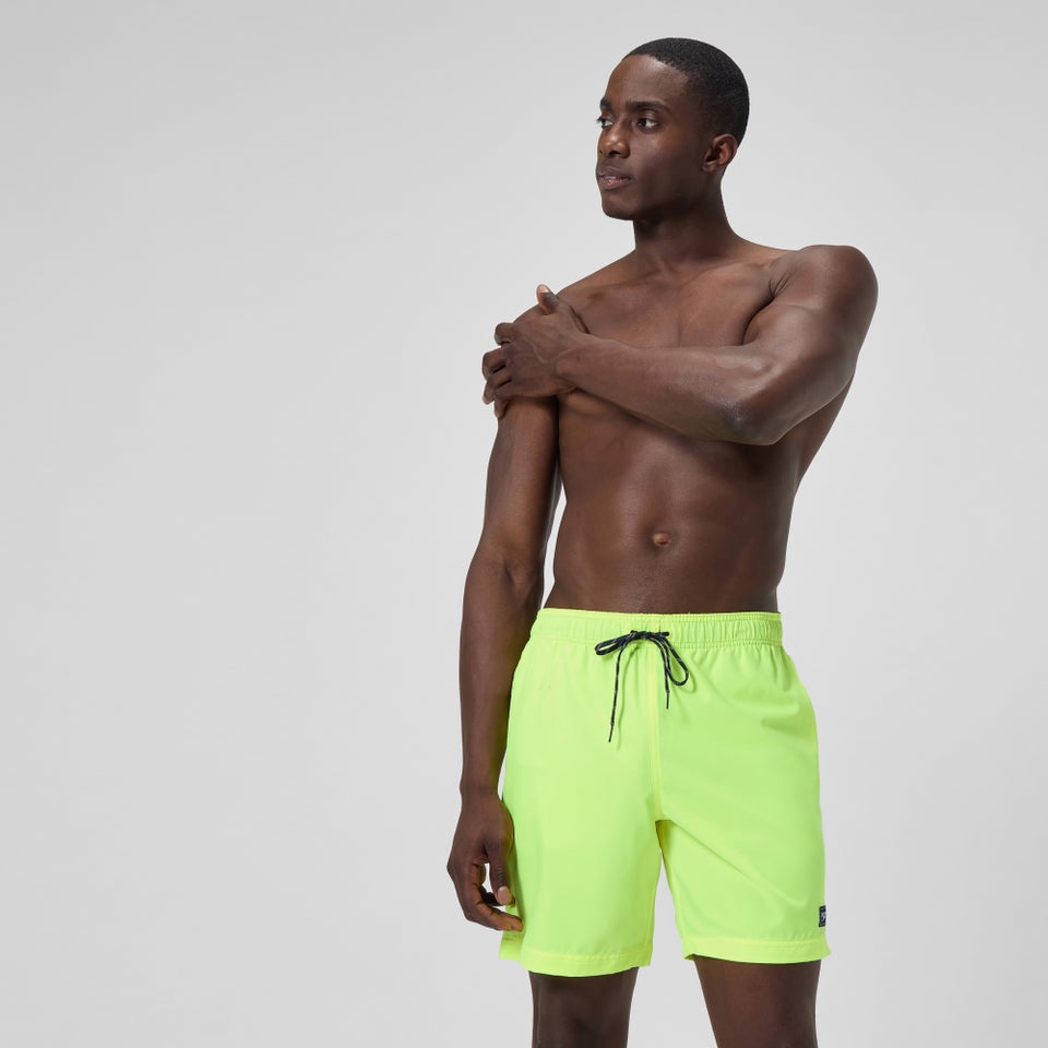 Men's Classic Solid Rondo Edge Volley 18" Swim Trunks Yellow