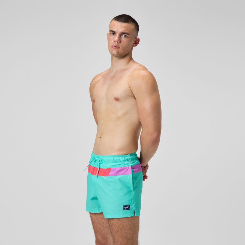 Men's Colorblock Redondo Edge Volley 14" Swim Trunks Blue