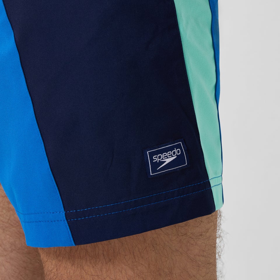 Men's Colorblock Redondo Volley 18" Swim Trunks Black/Blue