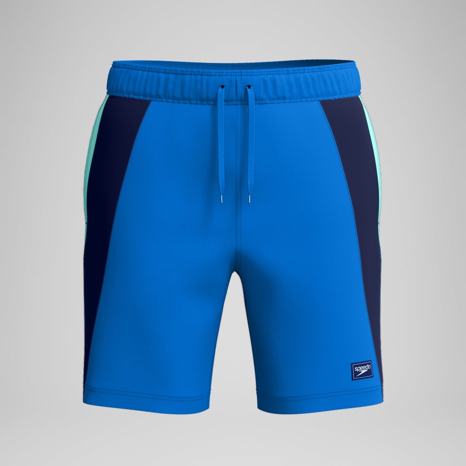 Men's Colorblock Redondo Volley 18" Swim Trunks Black/Blue