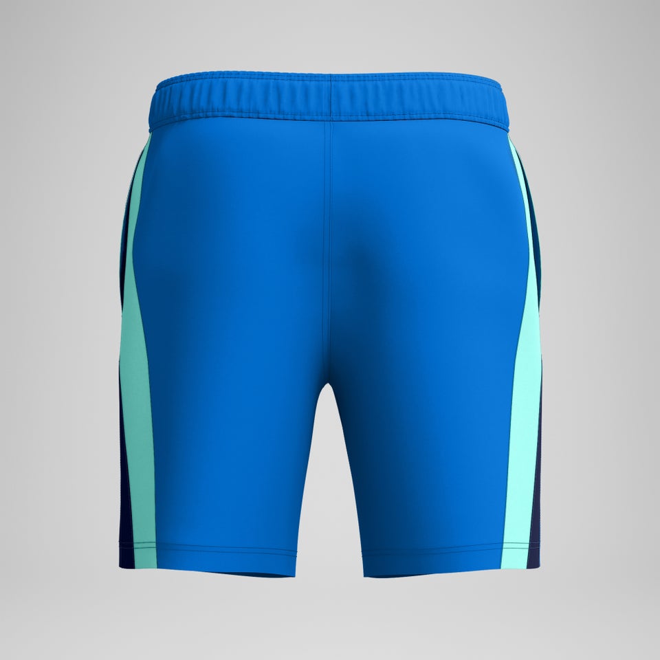 Men's Colorblock Redondo Volley 18" Swim Trunks Black/Blue