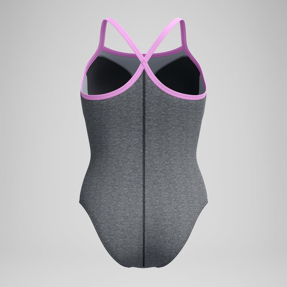 Women's Heather Closed Back with Hydrobra Gray/Pink