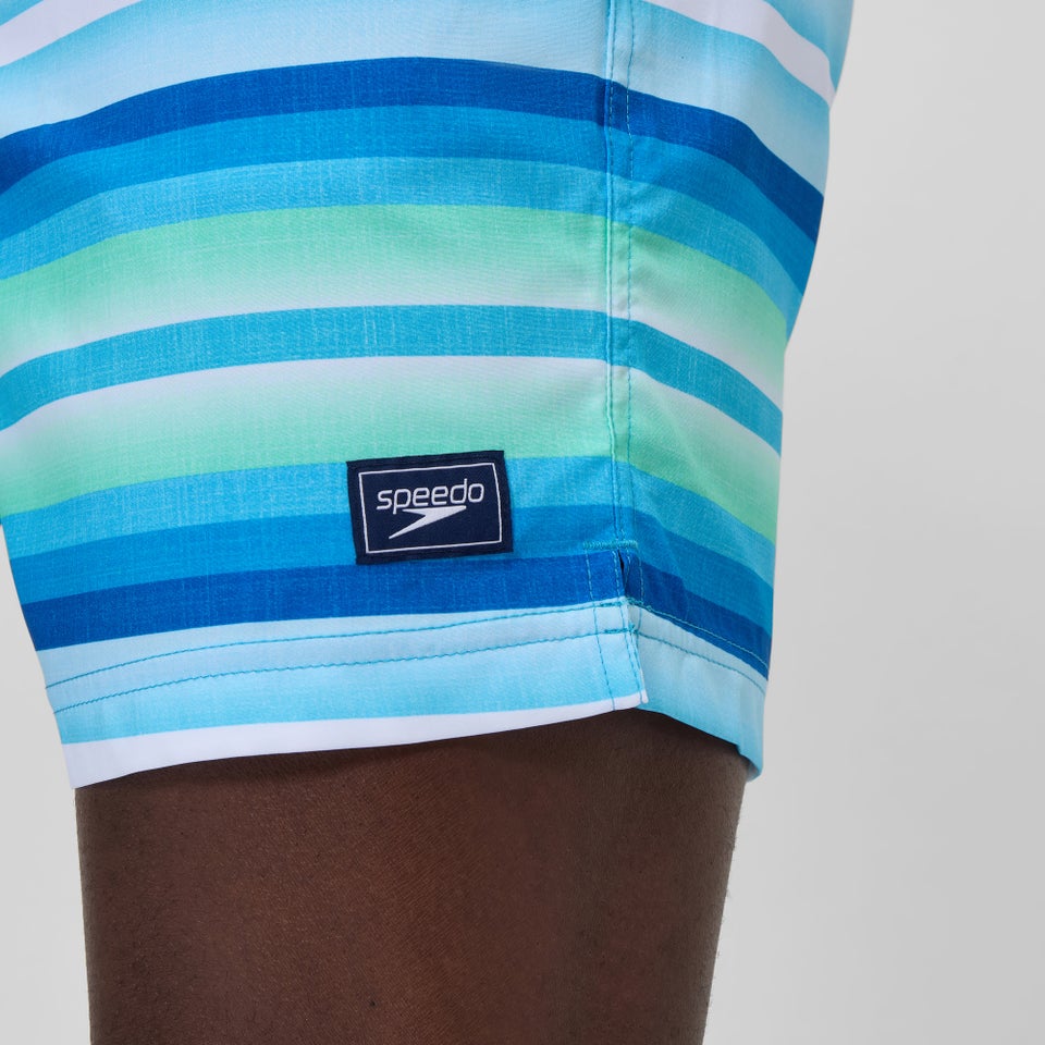 Men's Print Redondo Volley 18" Swim Trunks Blue/White