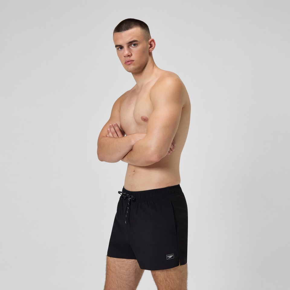 Men's Classics Solid Redondo Edge Volley 14" Swim Trunks Black