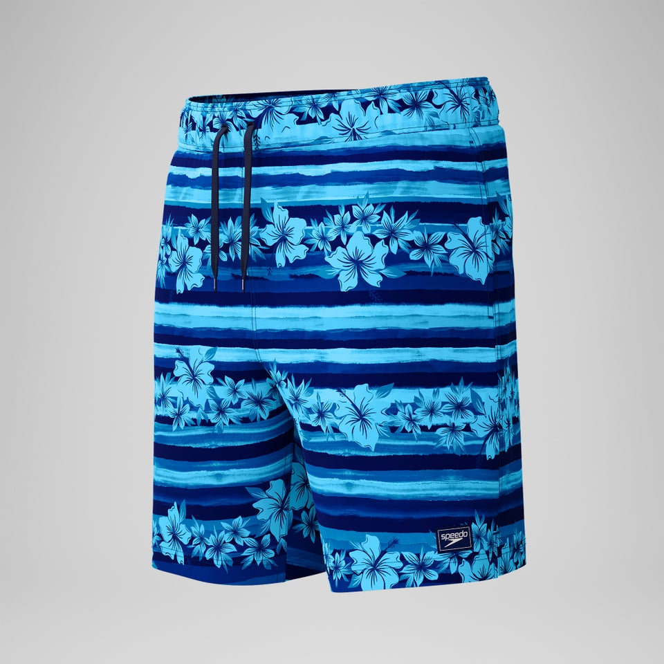 Men's Print Rondo Volley 18" Swim Trunks Blue