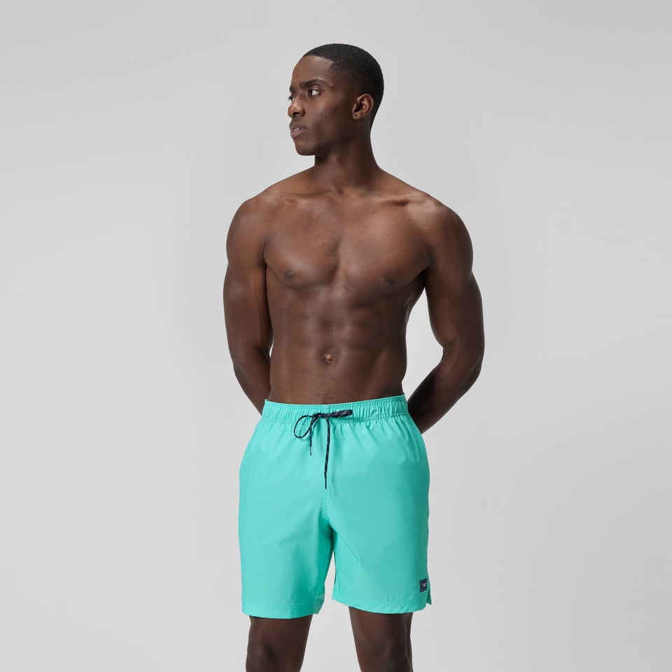 Men's Solid Volley 18" Swim Trunks Blue